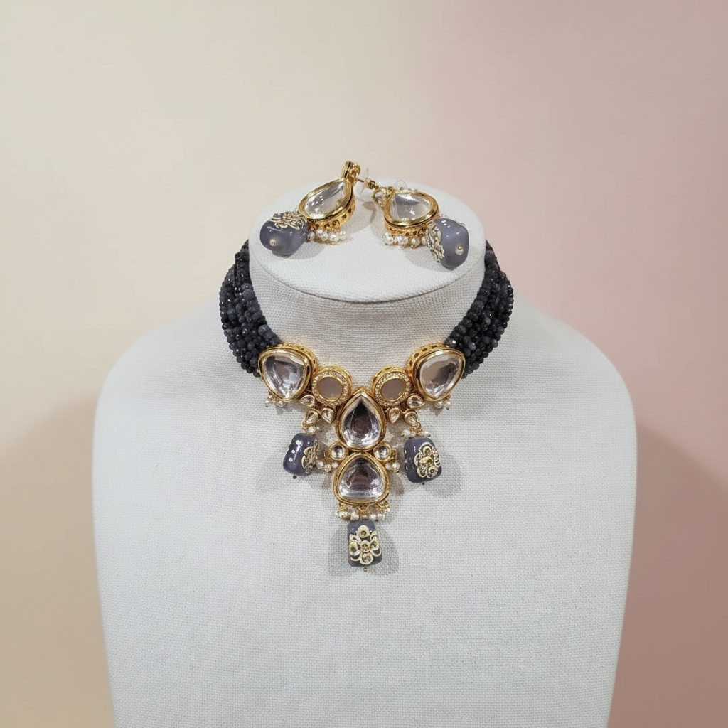 Grey Kundan - New Lighting and Background